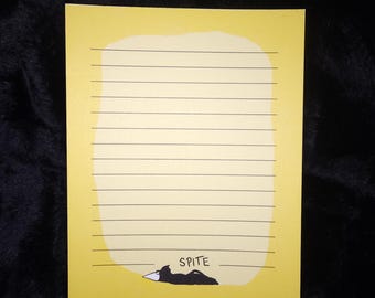 Spite Plague Doctor Crow Fairy Notepad