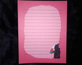Strawberry Plague Doctor Crow Fairy Notepad