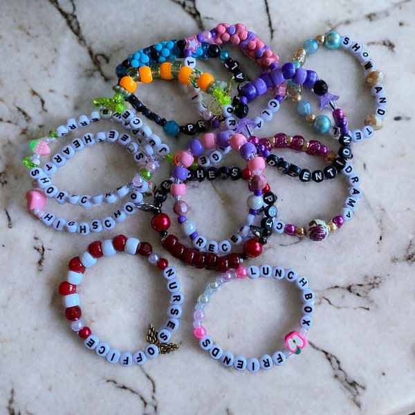 K12 Concert Friendship Bracelets - For Trading - One Size Fits All - Kandi for Bracelet Trading - RANDOMLY CHOSEN, Read Description