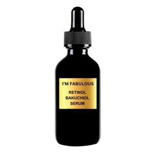 Retinol Bakuchiol Organic Vegan Serum for wrinkles and fine lines -  Face Serum - Facial Serum - Natural Skincare - Zero Waste Skincare