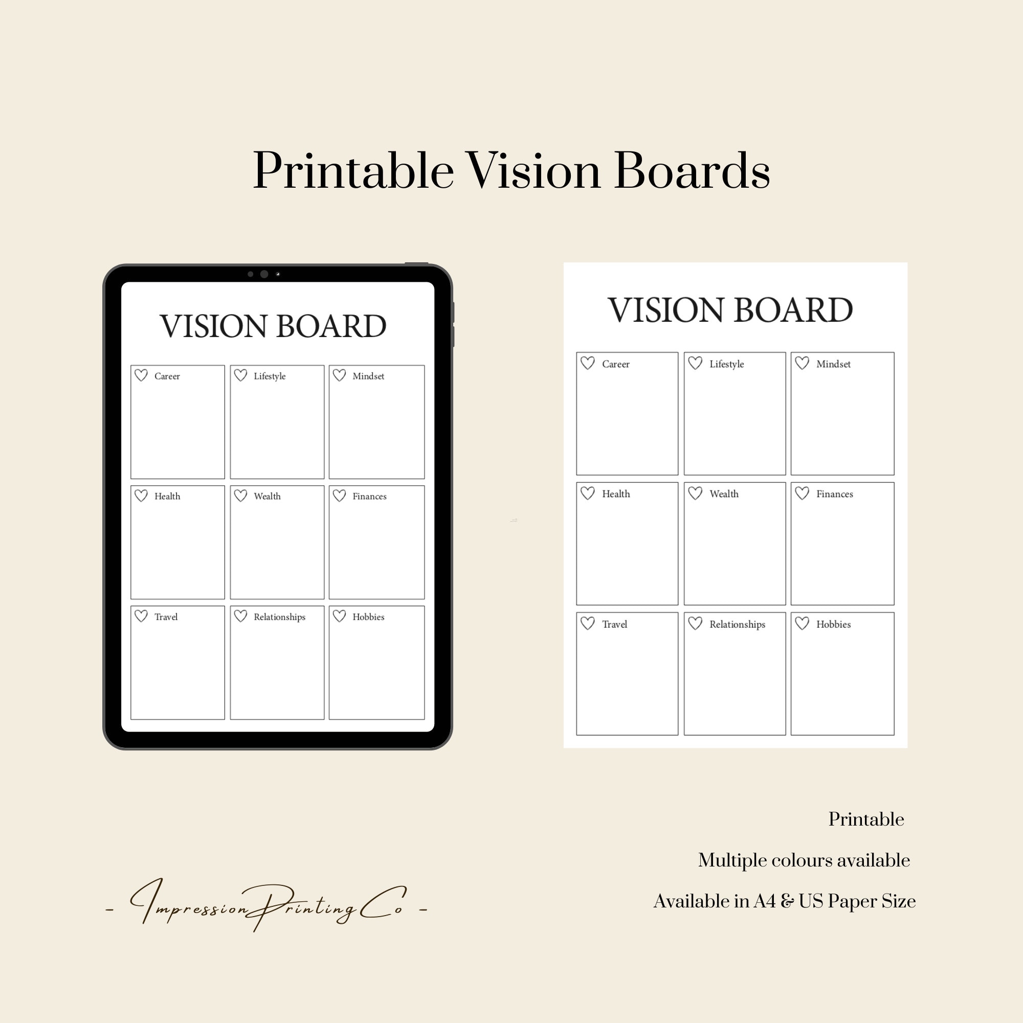 PRINTABLE VISION BOARDS 2022/2023 - Etsy