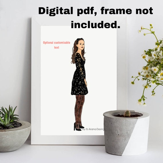 Printable Blair Waldorf Ilustration - Etsy Printable Blair Waldorf Ilustration - Etsy