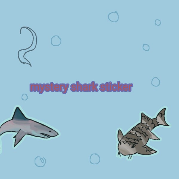 Mystery Shark Sticker Pack - Surprise Design! | Fun Shark Decals | Water-Resistant