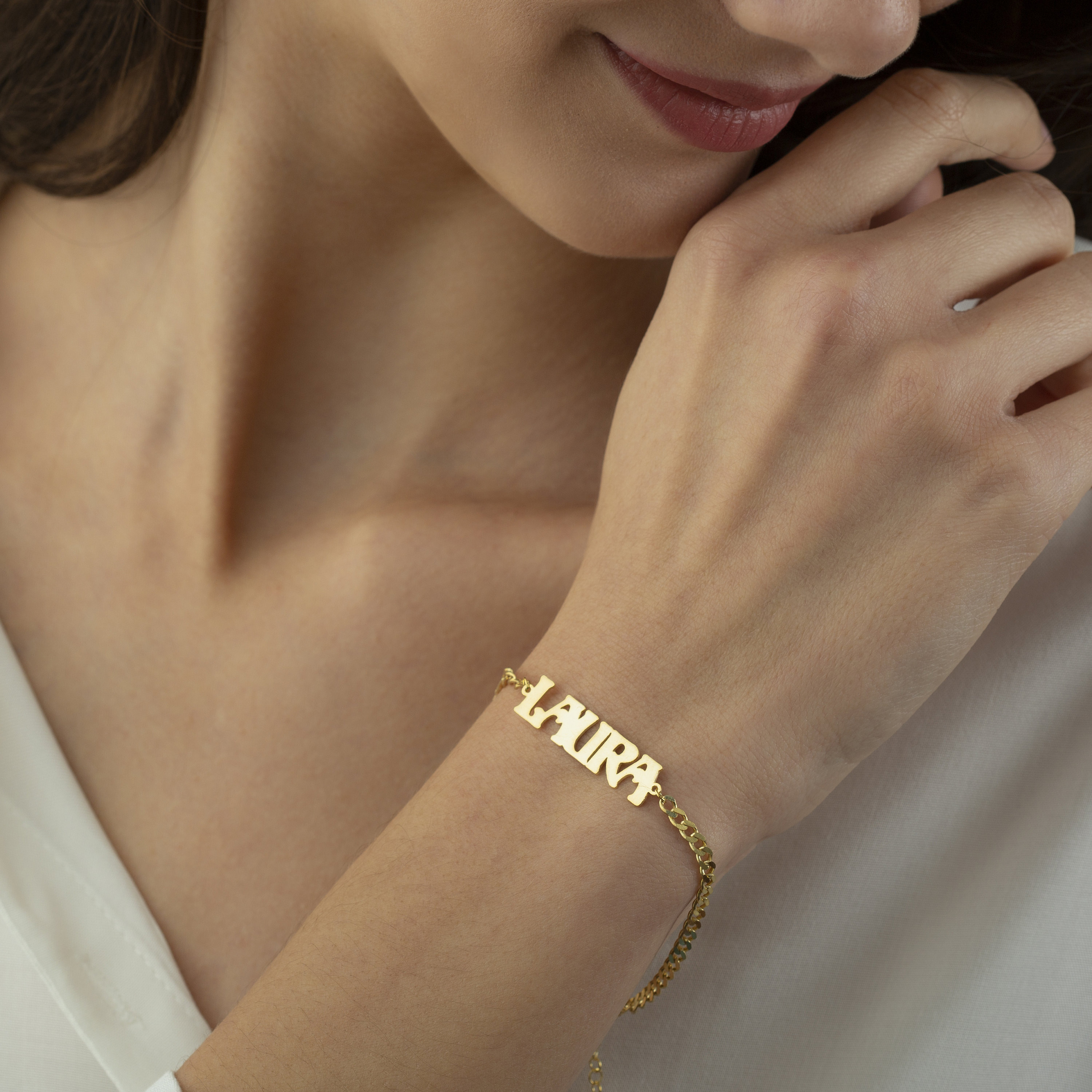 Monaco Chain Personalized ID Bracelet Mm) – Oro Monaco