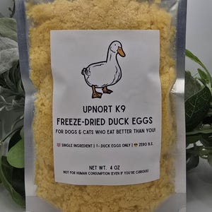 Freeze Dried Duck Eggs- 4 oz