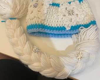 Ice Queen crochet hat