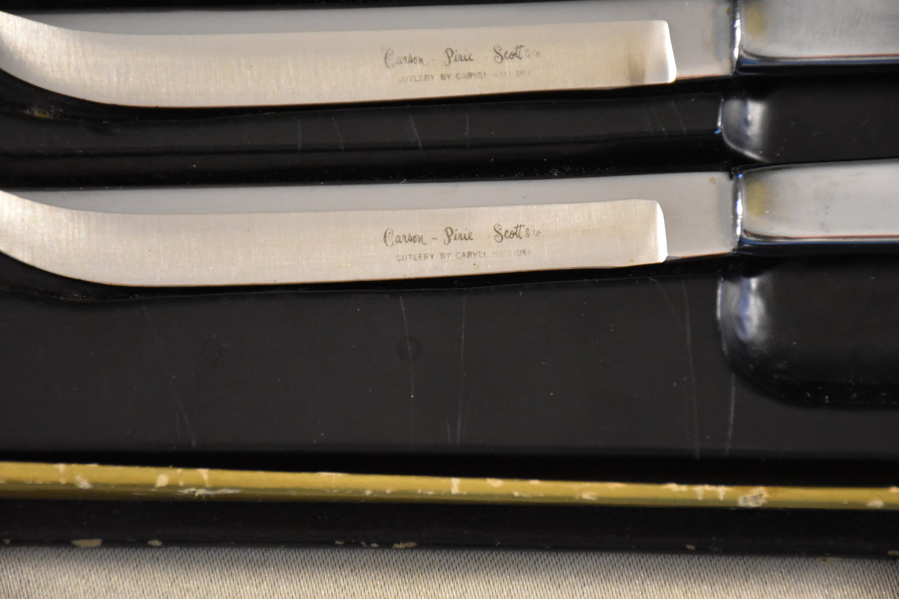 Vintage Stainless Steel Carvel Hall Steak Knife Set and a Two Etsy