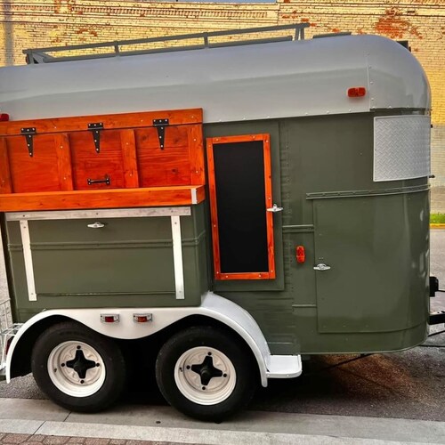 Vintage Horse Trailer Mobile Bar Etsy