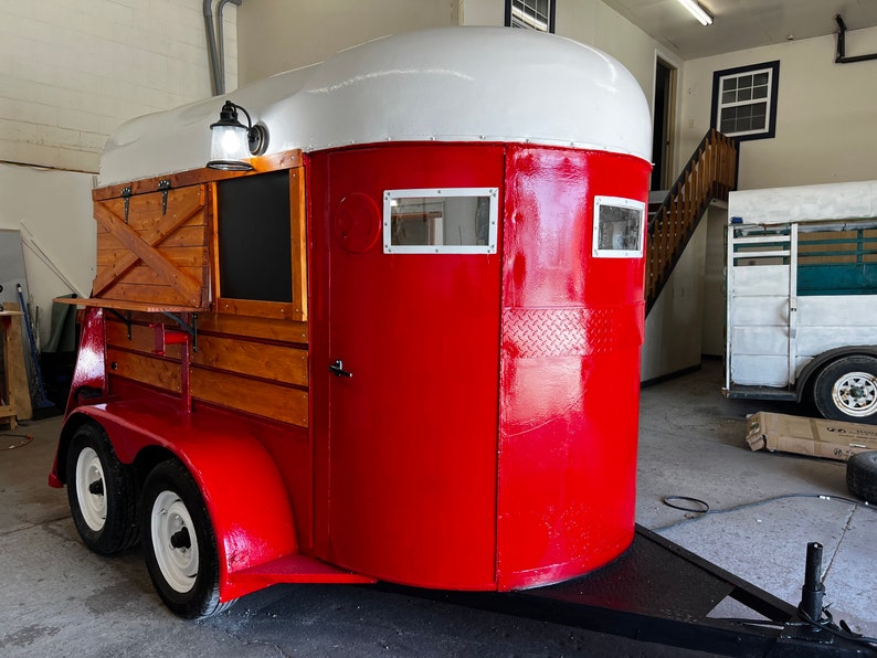 Vintage Horse Trailer Mobile Bar Etsy