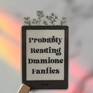 Dramione Sticker - Probably Reading Fanfiction - for Water bottle, kindle, laptop - Draco and Hermione