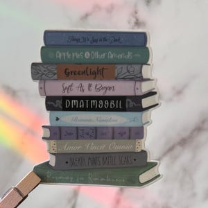 Dramione Book Stack Sticker - Fanfiction - for Water bottle, kindle, laptop - Draco and Hermione - BEST HEA Collection!