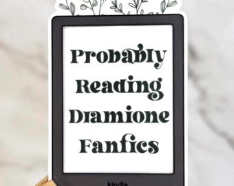 Dramione Sticker - Wahrscheinlich Lese Fanfiktion - für z.B. Kindle, Wasserflasche oder Laptop - Draco und Hermione