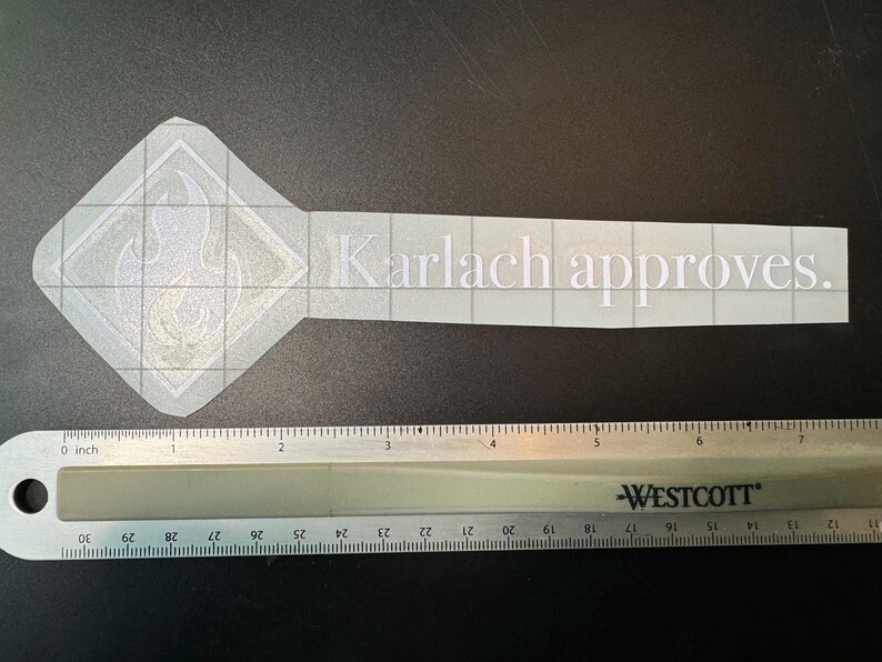Karlach Approves Vinyl Sticker - Baldur's Gate 3 - BG3 - Window Decal ...