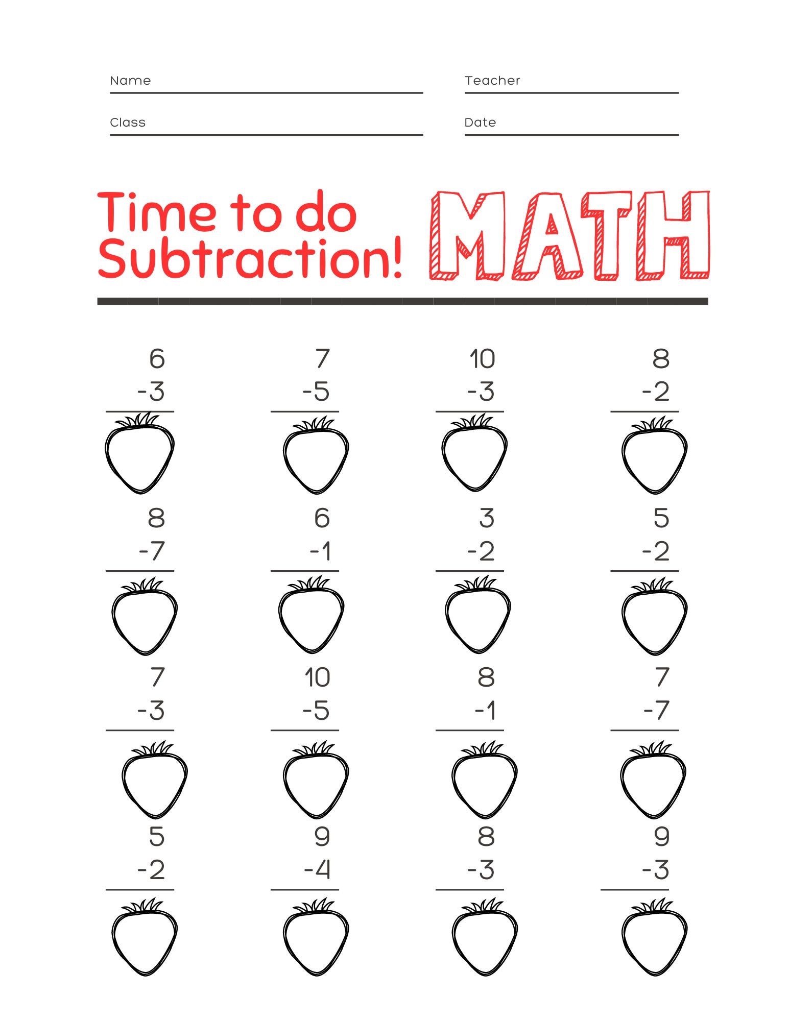 Addition and Subtraction Worksheet for Kindergarten, Fun Worksheet for ...