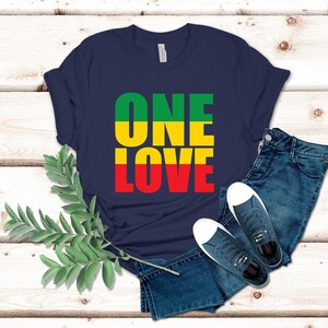 Bob Marley "One Love" T-Shirt: Vintage Reggae Music Tee image 5