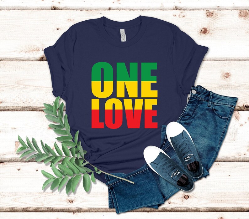 Bob Marley "One Love" T-Shirt: Vintage Reggae Music Tee image 5