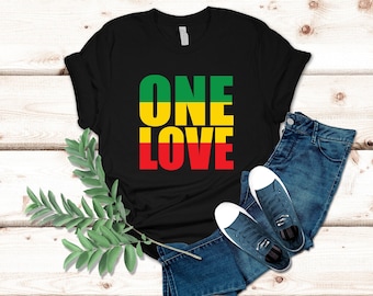 Bob Marley "One Love" T-Shirt: Vintage Reggae Music Tee