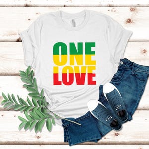 Bob Marley "One Love" T-Shirt: Vintage Reggae Music Tee image 4