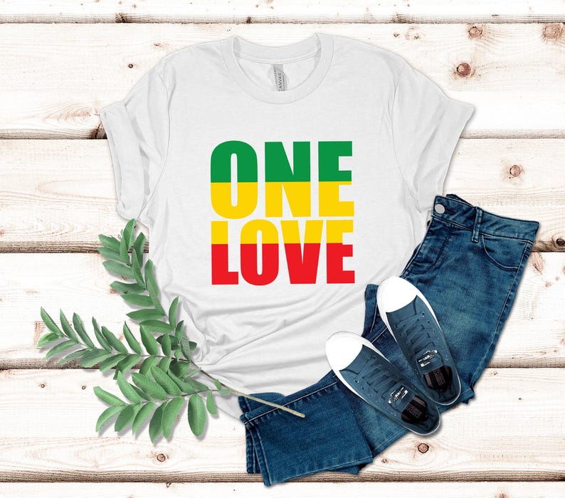 Bob Marley "One Love" T-Shirt: Vintage Reggae Music Tee image 4