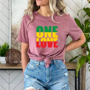 Bob Marley "One Love" T-Shirt: Vintage Reggae Music Tee image 3