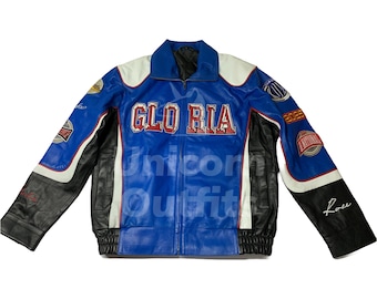 90s Vintage NFL COLTS レザージャケット 90s NFL コルツ PU オール レザー スタジャン アワード