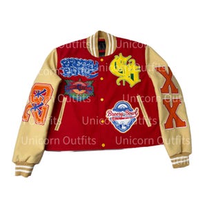 Hand Crafted Chris Brown Leather Bomber Jacket, Breezy Bowl ATL Leather Bomber Jacket