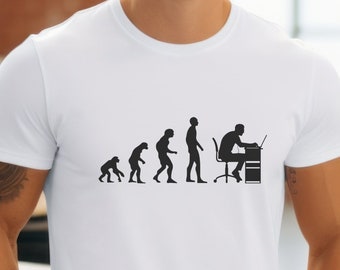 Chemise évolution de programmeur, chemise de programmeur, chemise de programmeur drôle, chemise de codage, t-shirt de codage drôle, cadeau geek de développeur, chemise de codeur