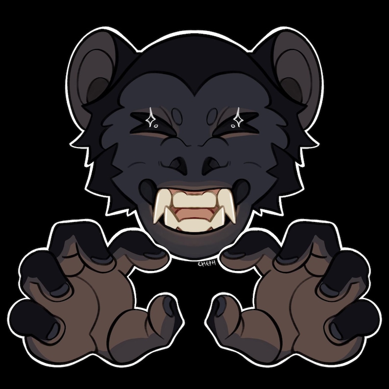 Symmetrical Character Badge Fursona Commission image 8