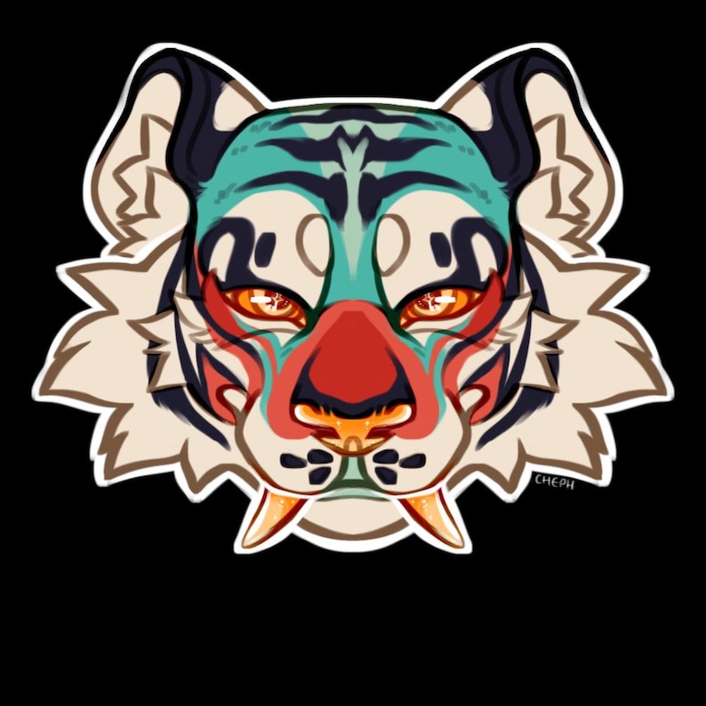 Symmetrical Character Badge Fursona Commission image 2