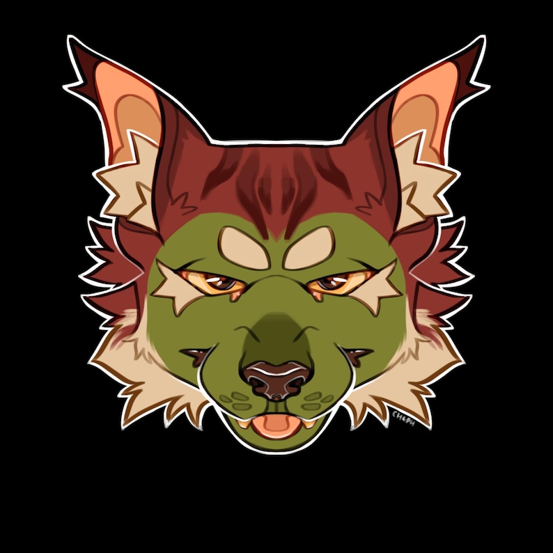Symmetrical Character Badge Fursona Commission image 7