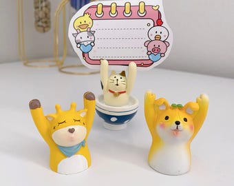 Animal Card Holder | Tabletop Note Display