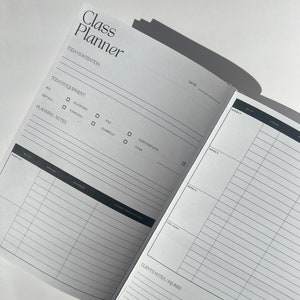 Pilates class planning journal