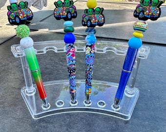 Alien Pens | Colorful Pens | Alien Beads | Bead Pen | Aliens | Extraterrestrial | Galactic Alien | Eccentric Pens | Roswell NM | Retor Alien