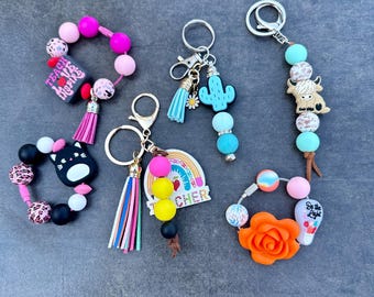 Keychains | Stanley Charms | Mug Accessories | highland cow keychain | teacher keychain | cat charm | colorful charms | colorful keychains
