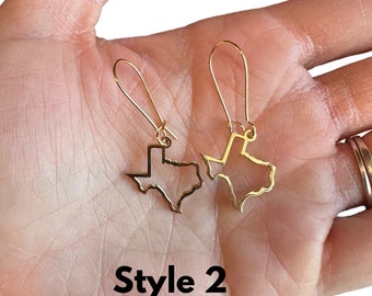 Texas State Earrings | Handmade Western Jewelry