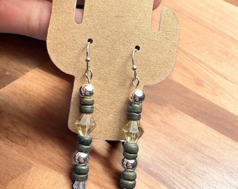 Handmade Beaded Dangle Earrings | Western Style Jewelry