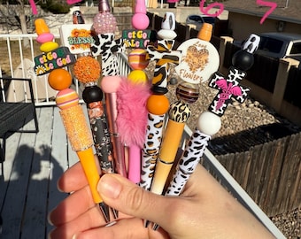 Christian Pens, Fun Pens, Jesus, Prayer, Pen lovers, colorful pens, Let go and Let God, Love, Christian Sayings, Cow Print, Fuzzy Pens
