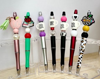 Teacher Beaded Pens | Collectible Desk Decor, Thank You Gift