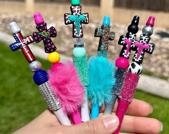 Beaded Cross Pen | Christian Gift, Teacher, Nurse, Coworker