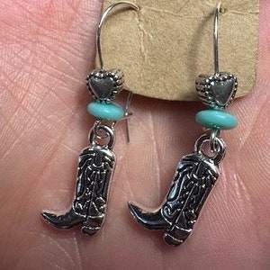 Cowboy Boot Earrings | Southern Style Jewelry | Handmade Earrings | Western Style Jewelry |Mini Cowboy Boots | Dangle Earrings | Rustic