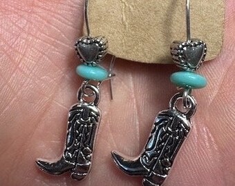 Mini Cowboy Boot Dangle Earrings | Western Style