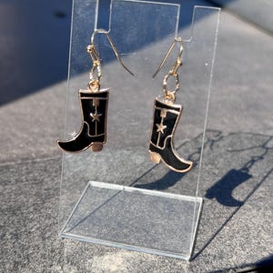 Cowboy Boot Earrings | Southern Style Jewelry | Handmade Earrings | Western Style Jewelry |Mini Cowboy Boots | Dangle Earrings | Rustic