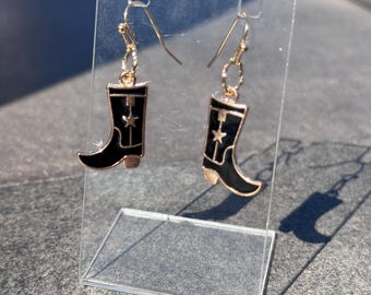 Cowboy Boot Earrings | Southern Style Jewelry | Handmade Earrings | Western Style Jewelry |Mini Cowboy Boots | Dangle Earrings | Rustic