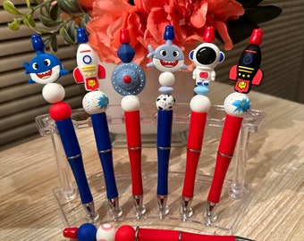 Beaded Character Pen | Kids' School Pen, Easter Basket Gift
