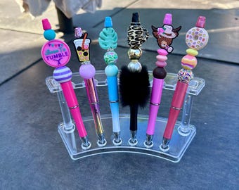 Beaded Pens | Cute Pens | Coffee Pens | Fuzzy Pens | Tropic Vibes | Tumbling | Gymnastics Coffee | Funny cow pen | Cute Pens | Donut Pens