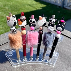Fluffy Pens | Girly Office Supplies | Adorable Animal Pen | Fuzzy Pens ...