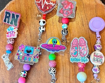 Carrete de credencial personalizado/cordón retráctil para enfermeras y profesores