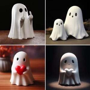 Cute ghost halloween figure decoration home decor