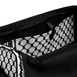 Palestine keffiyeh Duffle bag kufiyah texture arabic design free gaza stop war peace in the middle ease unique design HQ