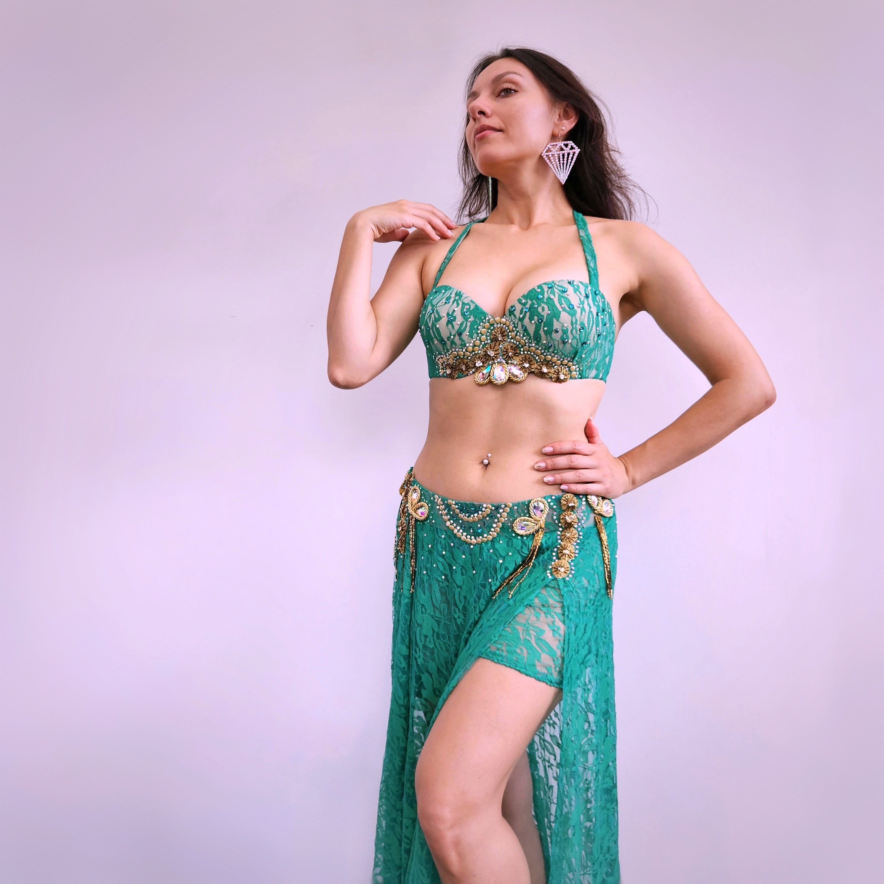 Blue bedlah  belly-dance-gear